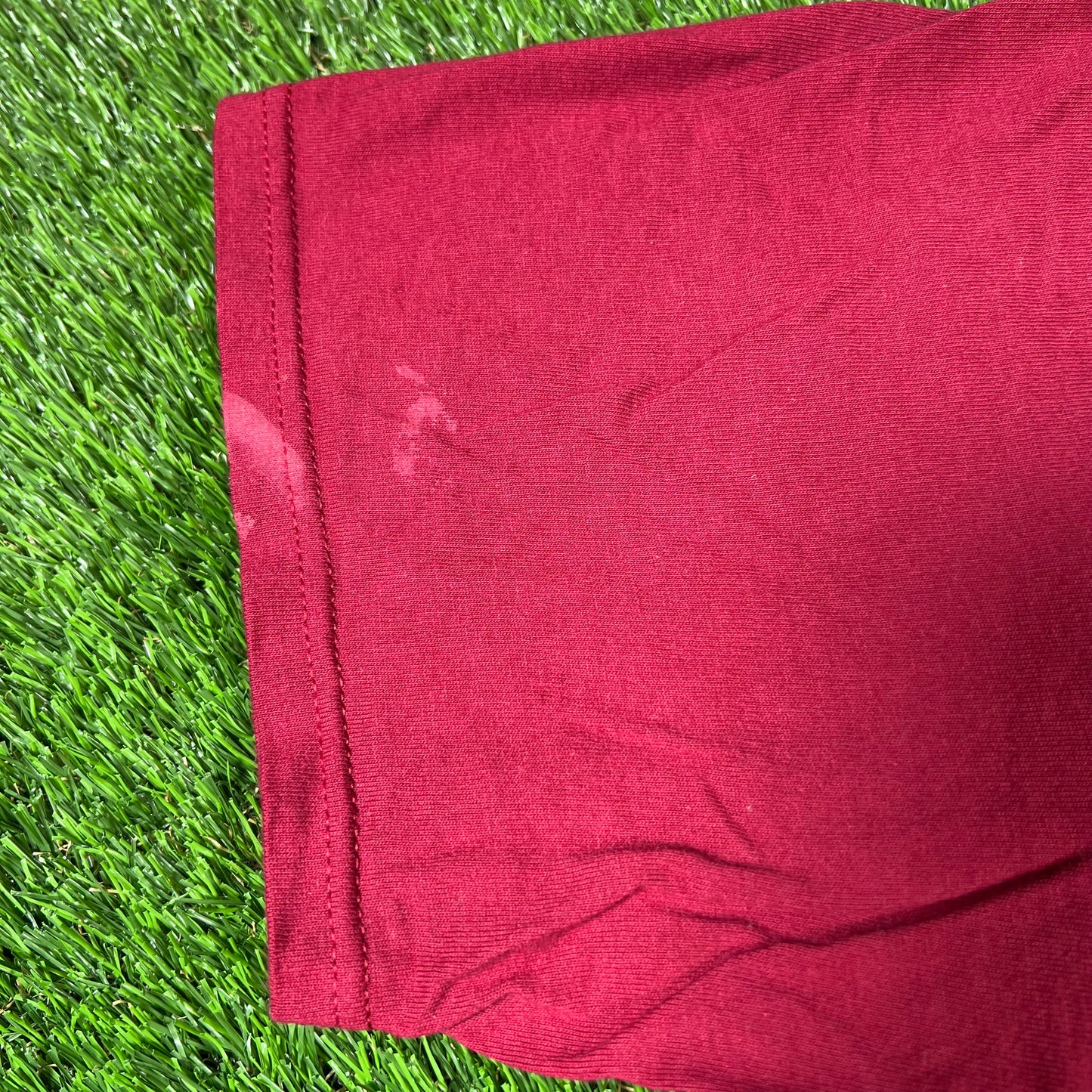 1996 San Francisco 49ers Maroon Logo Tee Size XL USED v16820