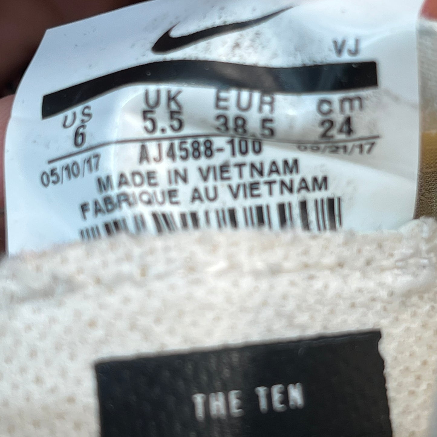 Nike Zoom Fly Off White White Size 6 USED s5000