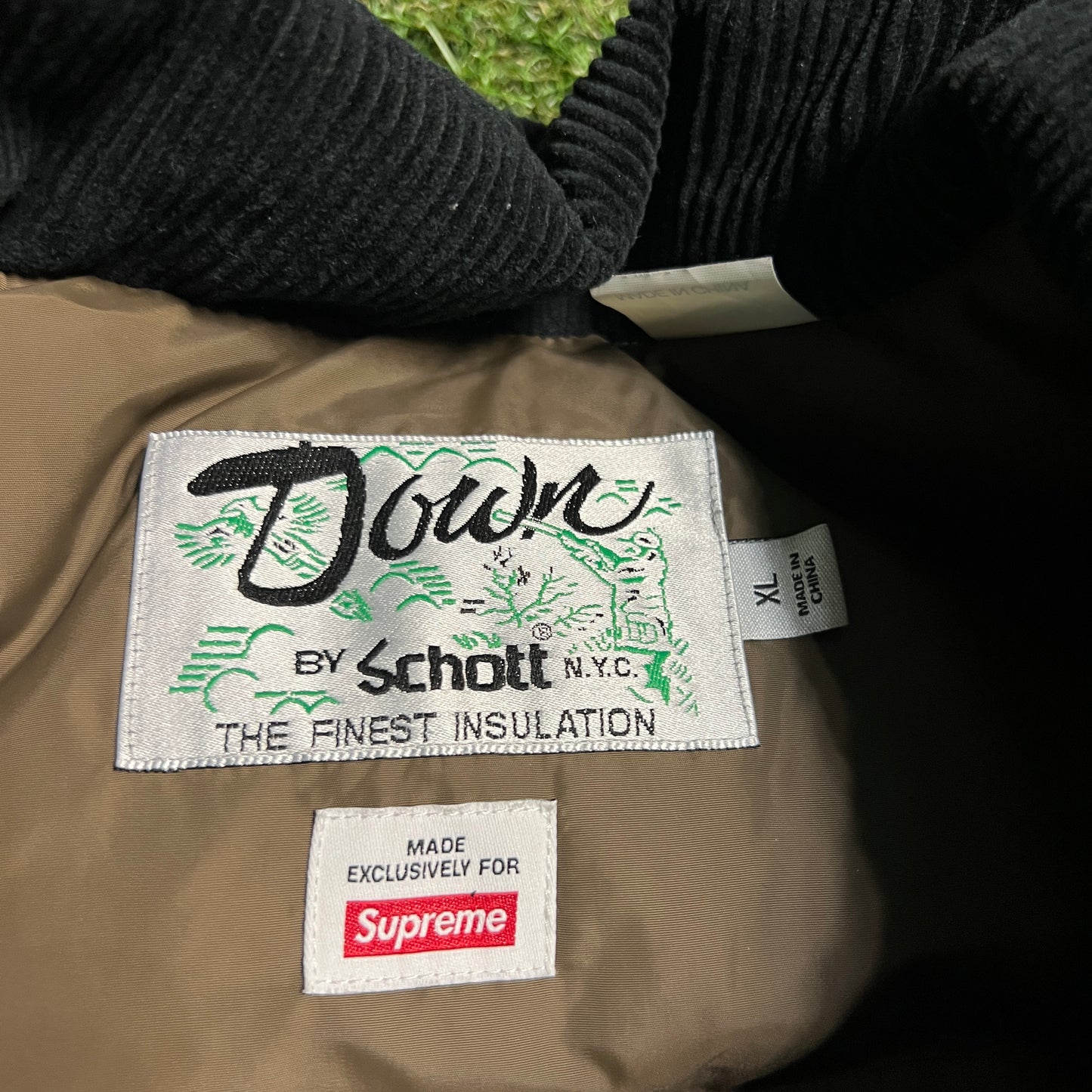 Supreme x Schott Black Trucker Jacket Size XL USED x14250