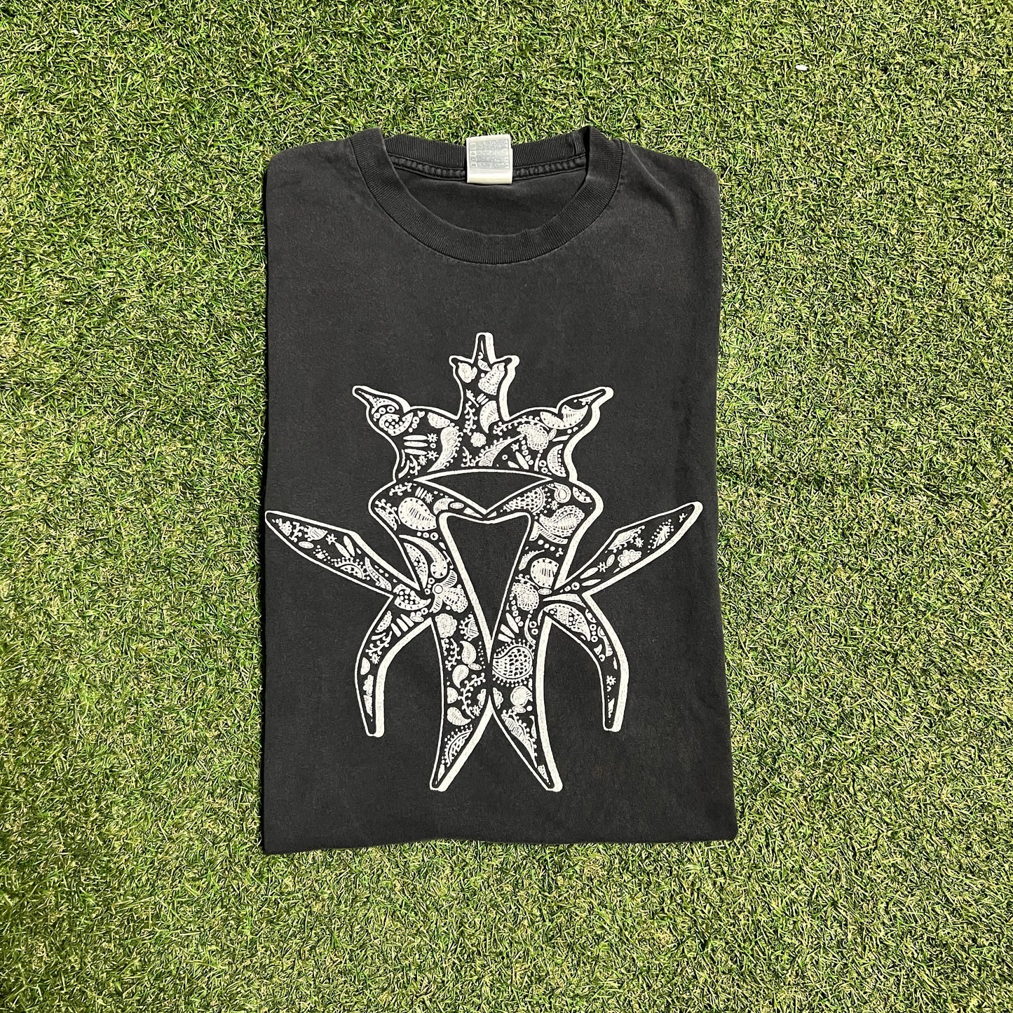 Y2K Kottonmouth Kings Black/White Logo Tee Size XL USED v15990