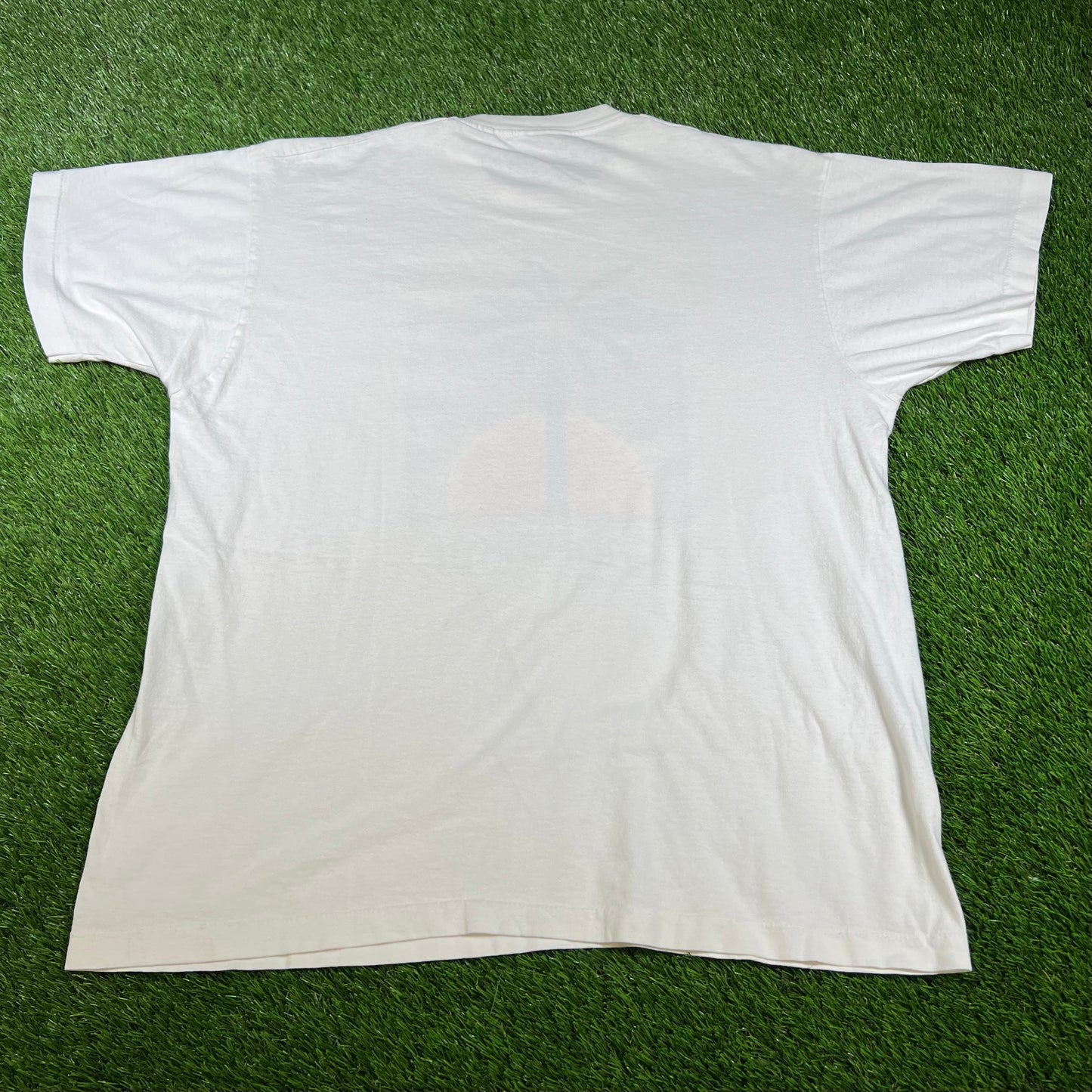 1990s White California Art Tee Size XL USED v16605