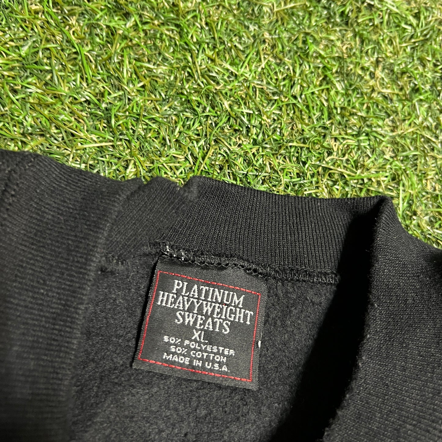 Y2K Local Union 3 NYC Harley Logo Black Crewneck Size XL USED v16470