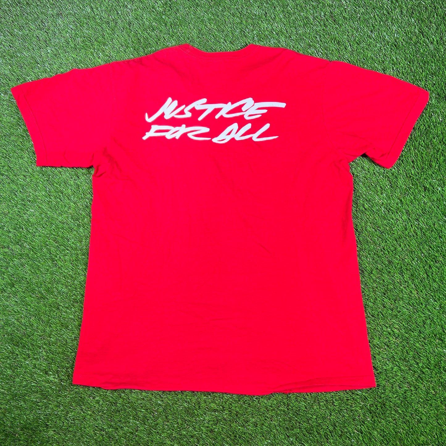 Supreme Red Futura Logo Tee (2020) Size Medium USED x14932