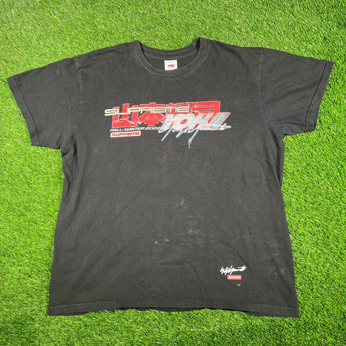 Supreme Yohji Yamamoto Black Tekken Tee Size Medium USED x14933
