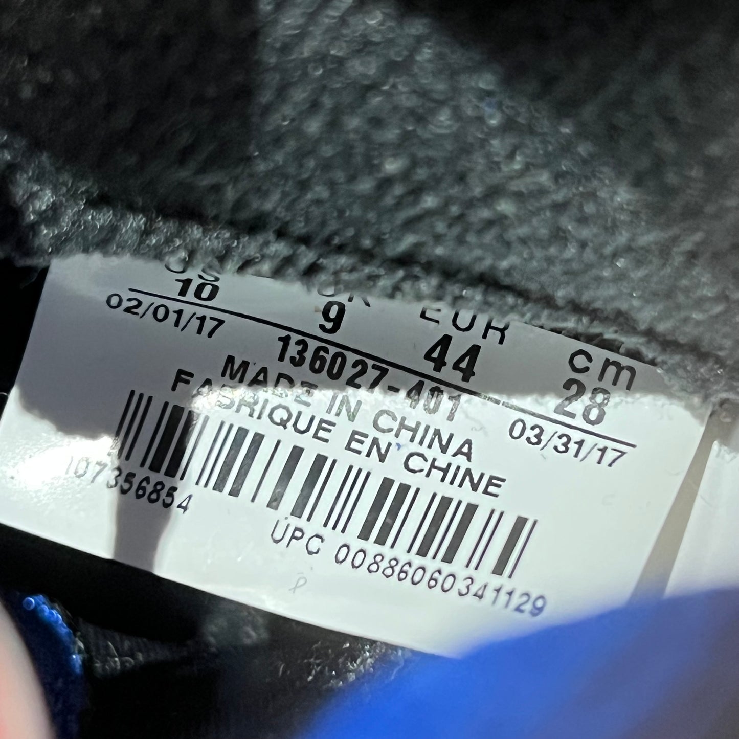 Jordan 5 Blue Suede (2017) Size 10 USED s20987