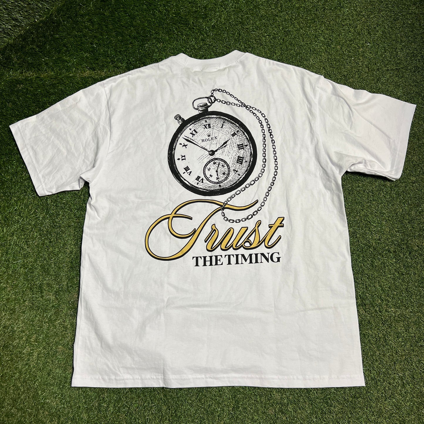 Mr Nyce Guy Rolex Shaka Wear Tag White Tee Size XXL USED v16377