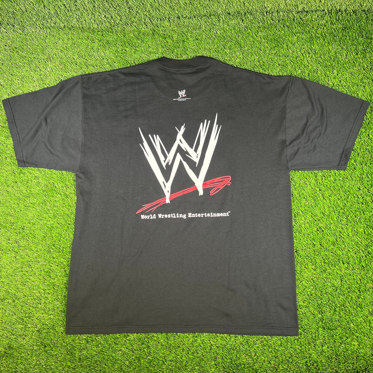 2002 WWE Get The F Out Black Tee Size XL USED v16696