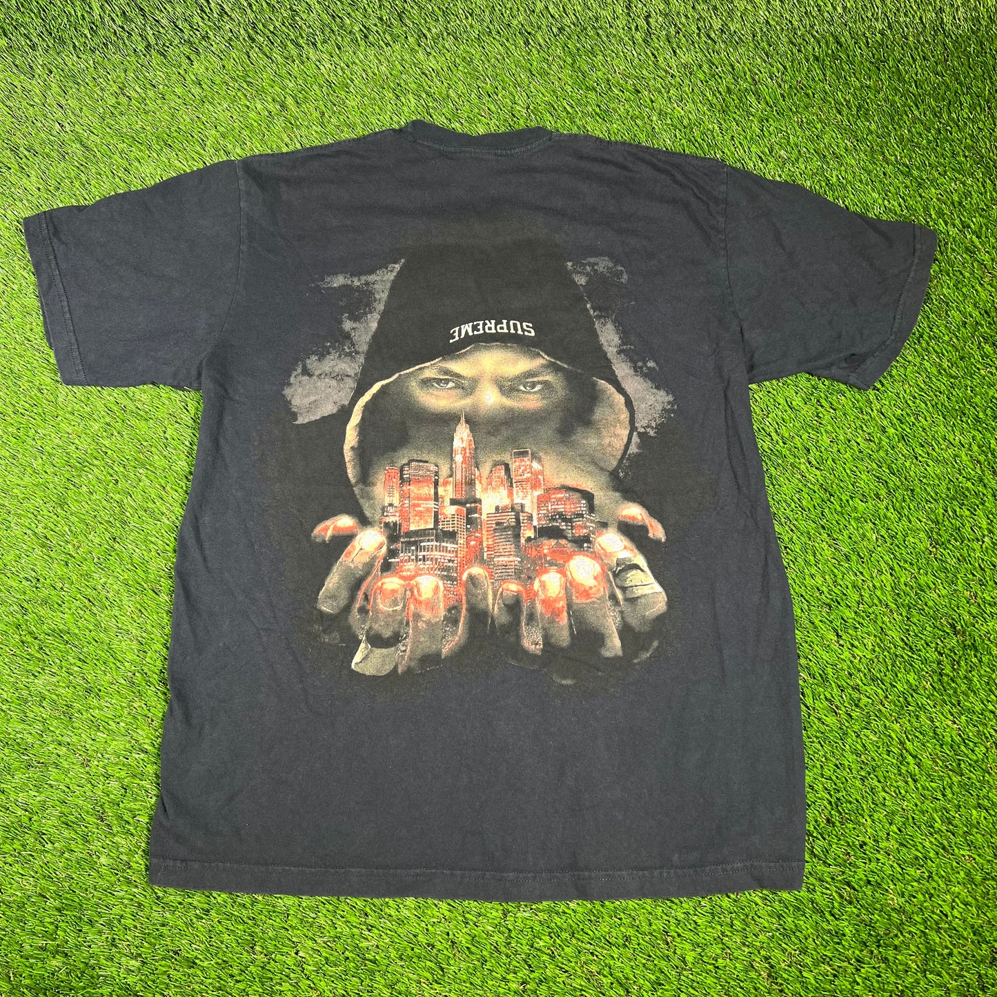 Supreme Fighter Navy Tee Size Medium USED x14342