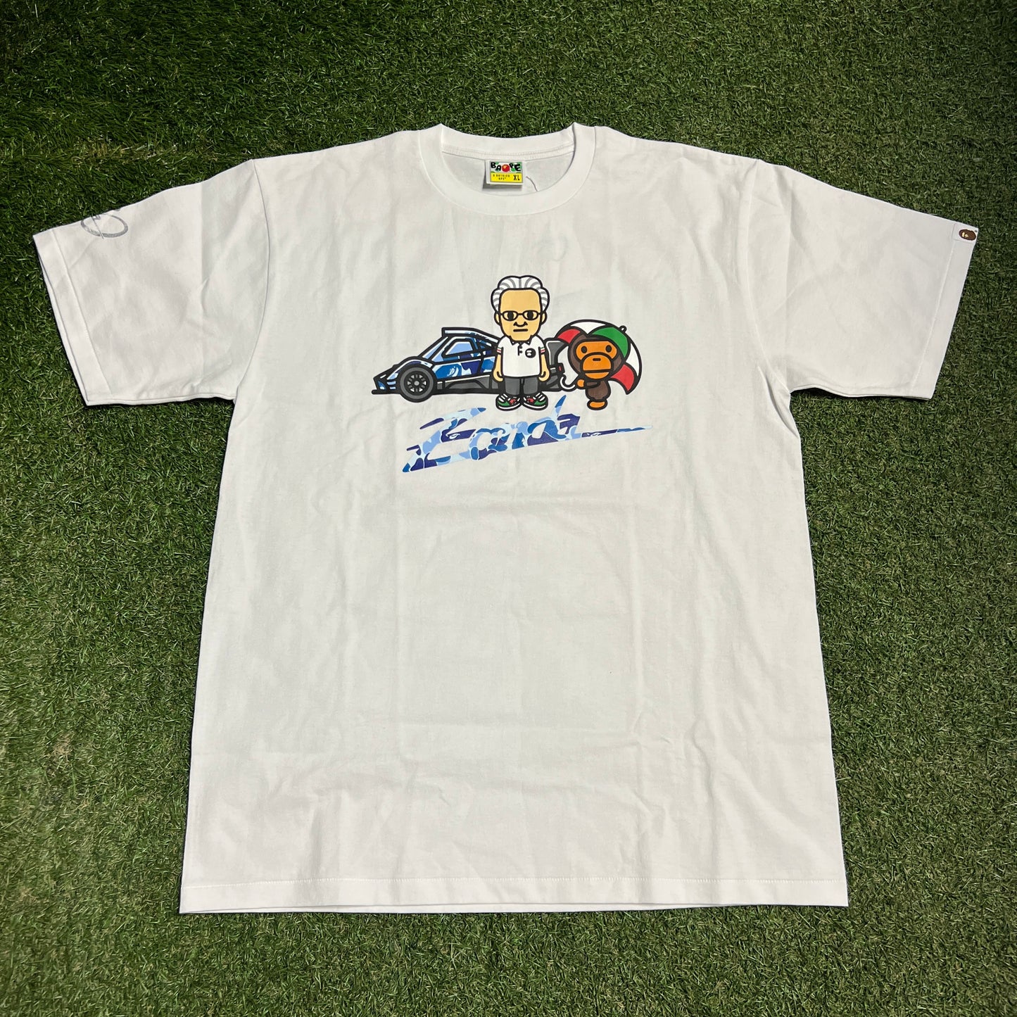 Bape Pagani Baby Milo White Tee Size XL NEW x14237
