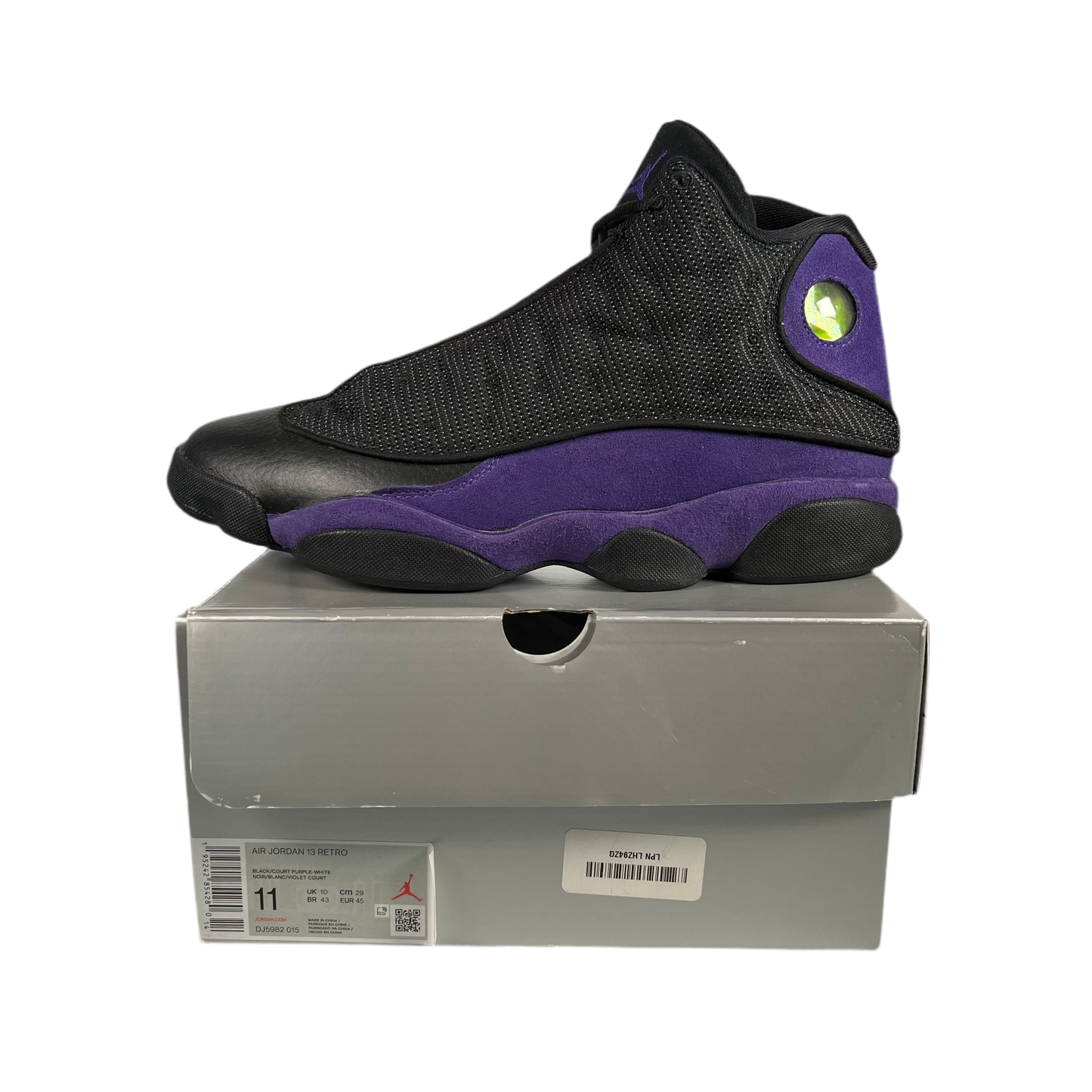 Jordan 13 Court Purple Size 11 USED s17299
