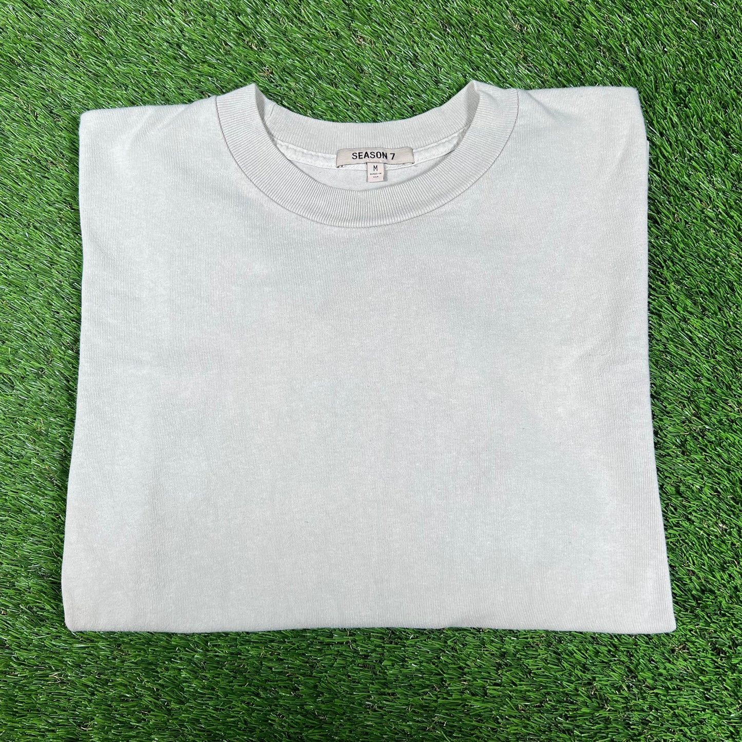 Yeezy Season 7 Plain Blank Cream Longsleeve Size Medium USED x14386