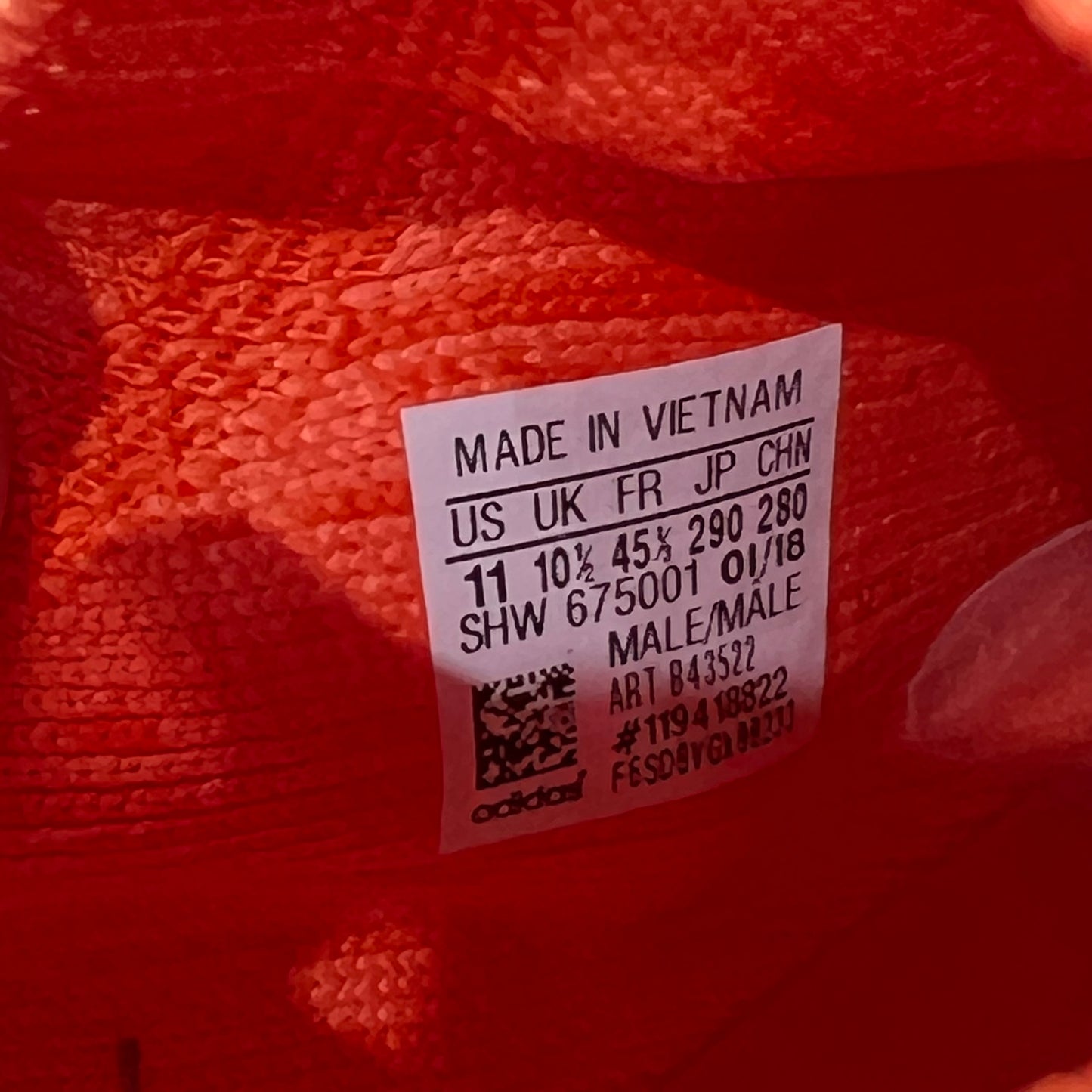 Adidas NMD R1 Trace Orange (2018) Size 11 NEW s18068