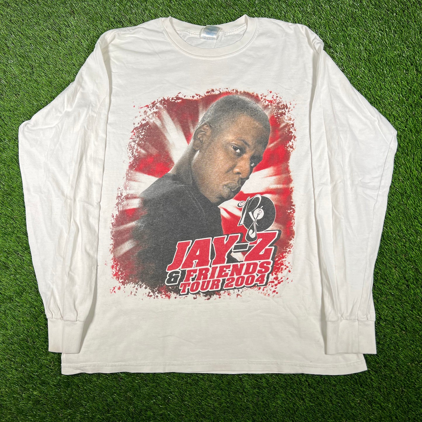 2004 Jay-Z & Friends White Tour Longsleeve Size Large USED v16895