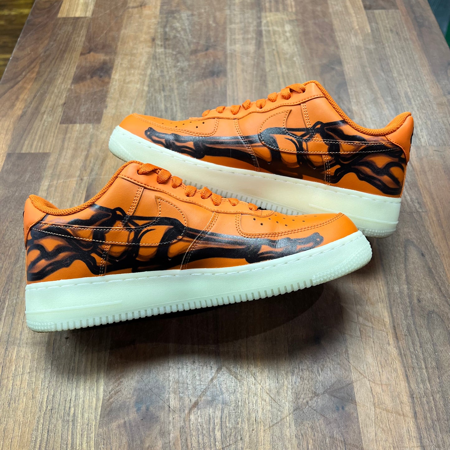 Nike Air Force 1 Low Orange Skeleton Halloween (2025) Size 10 USED s16887