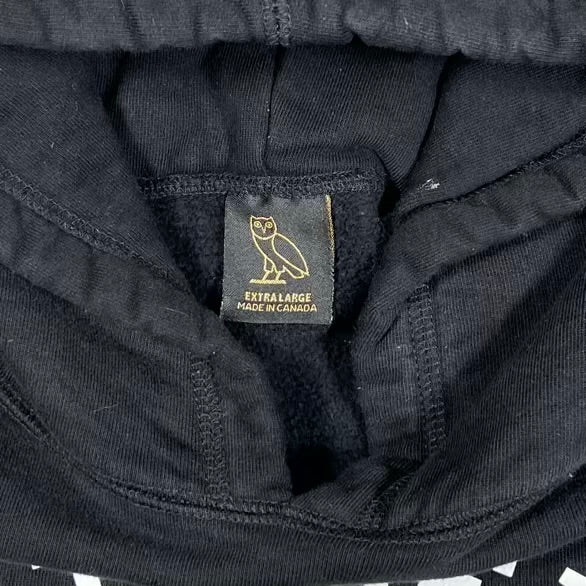 OVO Black Logo Hoodie Size XL USED x18841