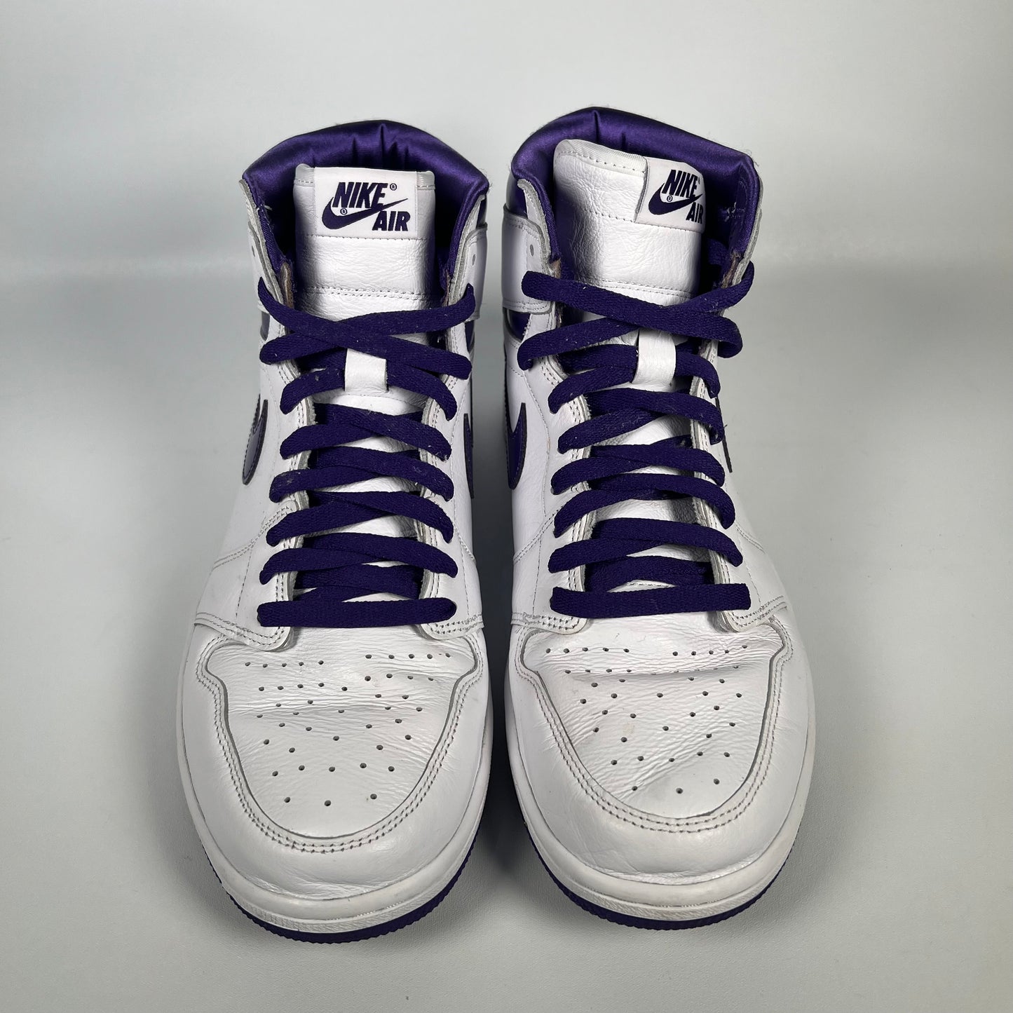 Jordan 1 Court Purple Size 10m / 11.5w USED s17893