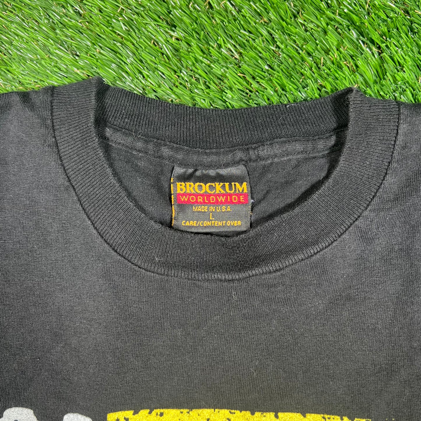 1995 Rolling Stones North American Tour Black Tee Size Large USED v17667