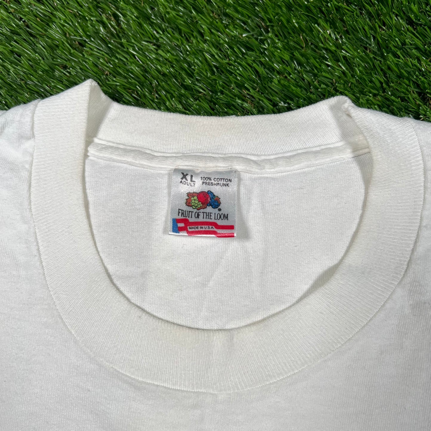 1993 Bulls Vs Suns NBA Finals White Tee Size XL USED v16726