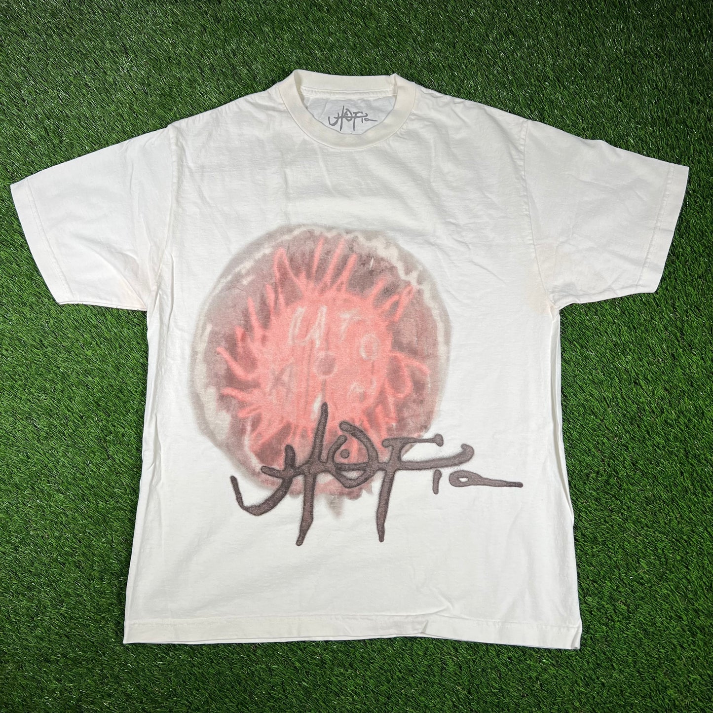 Travis Scott Utopia Black Art Tee Size Large USED x14497