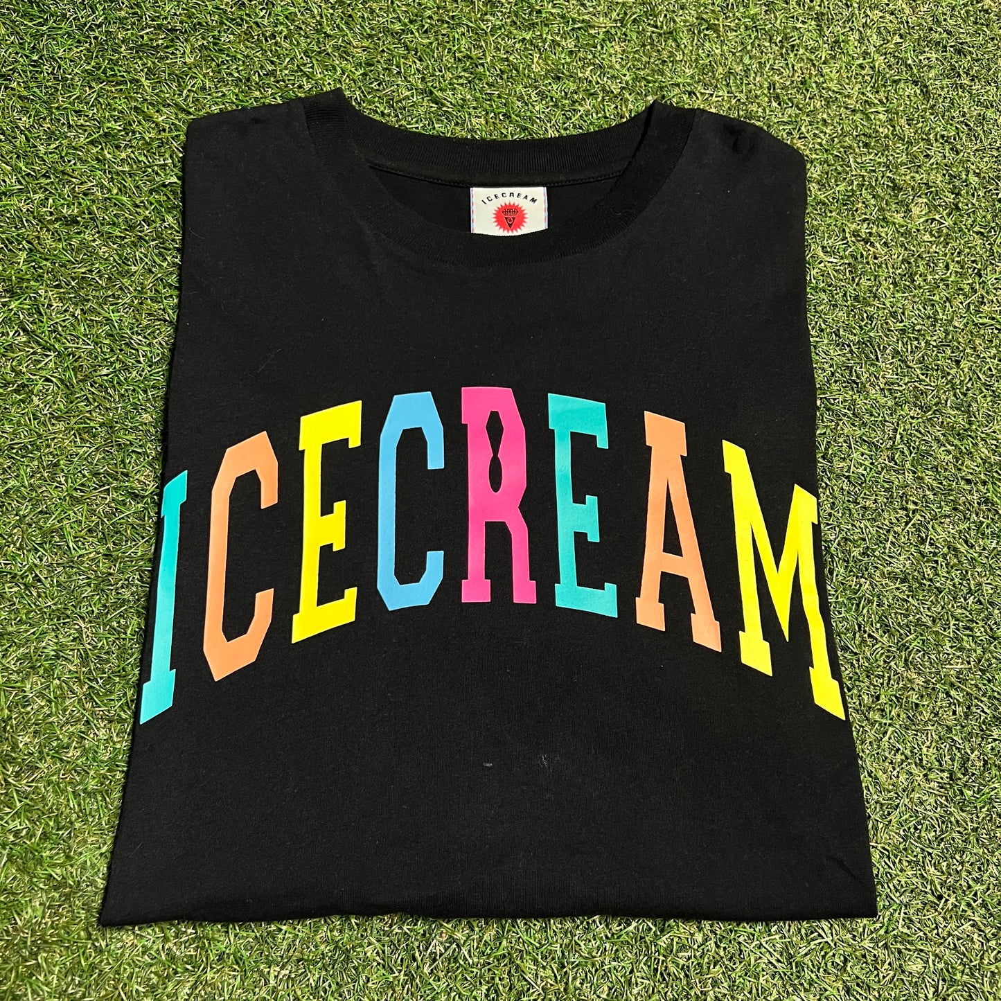 Ice Cream x Billionaire Boys Club Black Logo Tee Size Large USED x14011