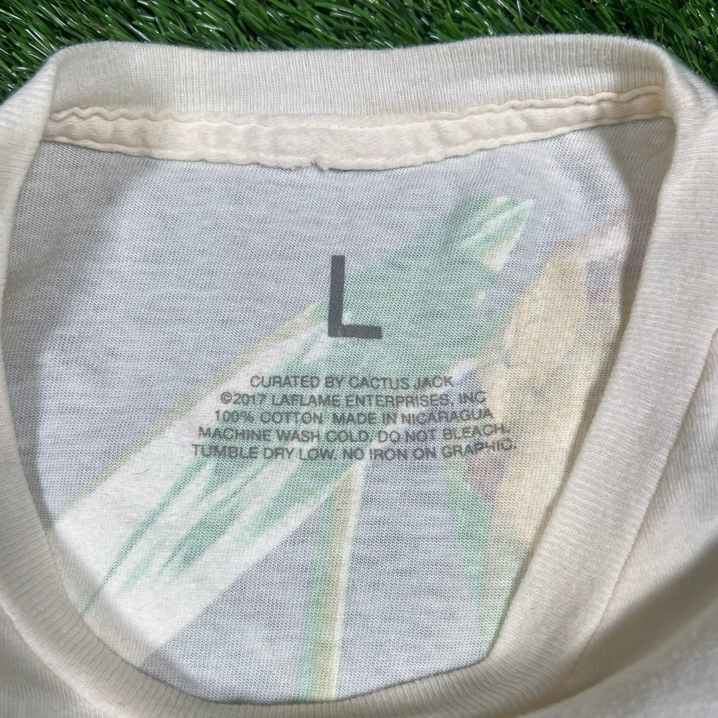 Travis Scott 2017 See Is Believing Eye Cream Tee Size Large USED x14533