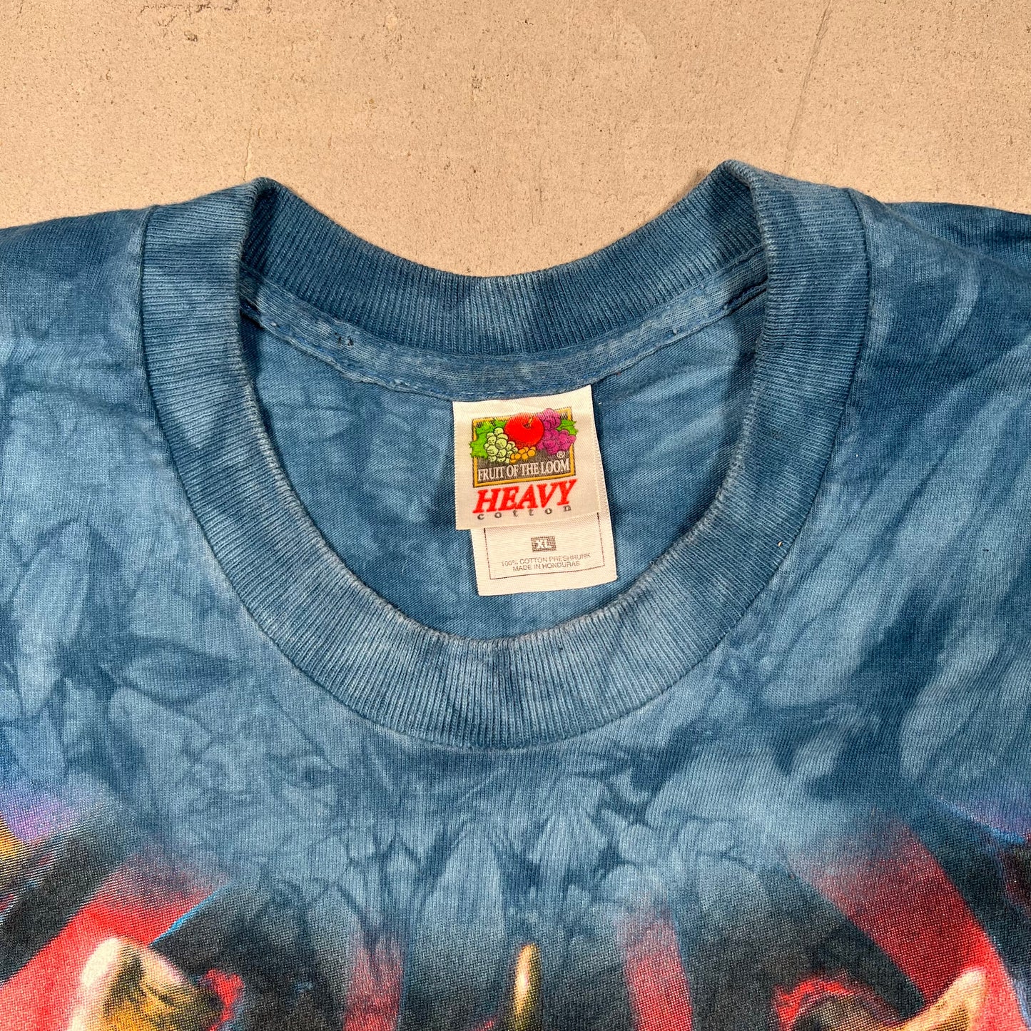 1990s Star Wars Darth Maul Blue Tye Die Tee Size XL USED v18945