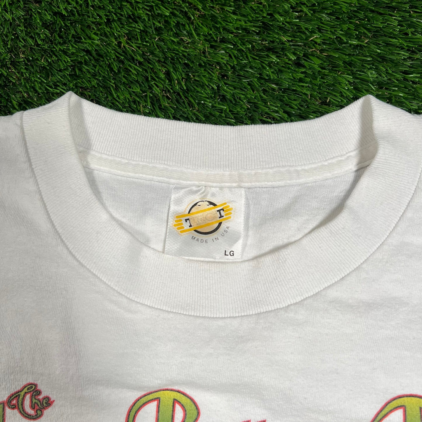 1998 Allman Brothers Band White "Summer Peach" Tour Tee Size Large USED v18439