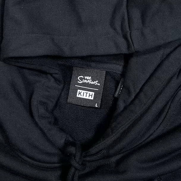 Kith The Simpsons Family Stack Hoodie Black Size Large USED x18829