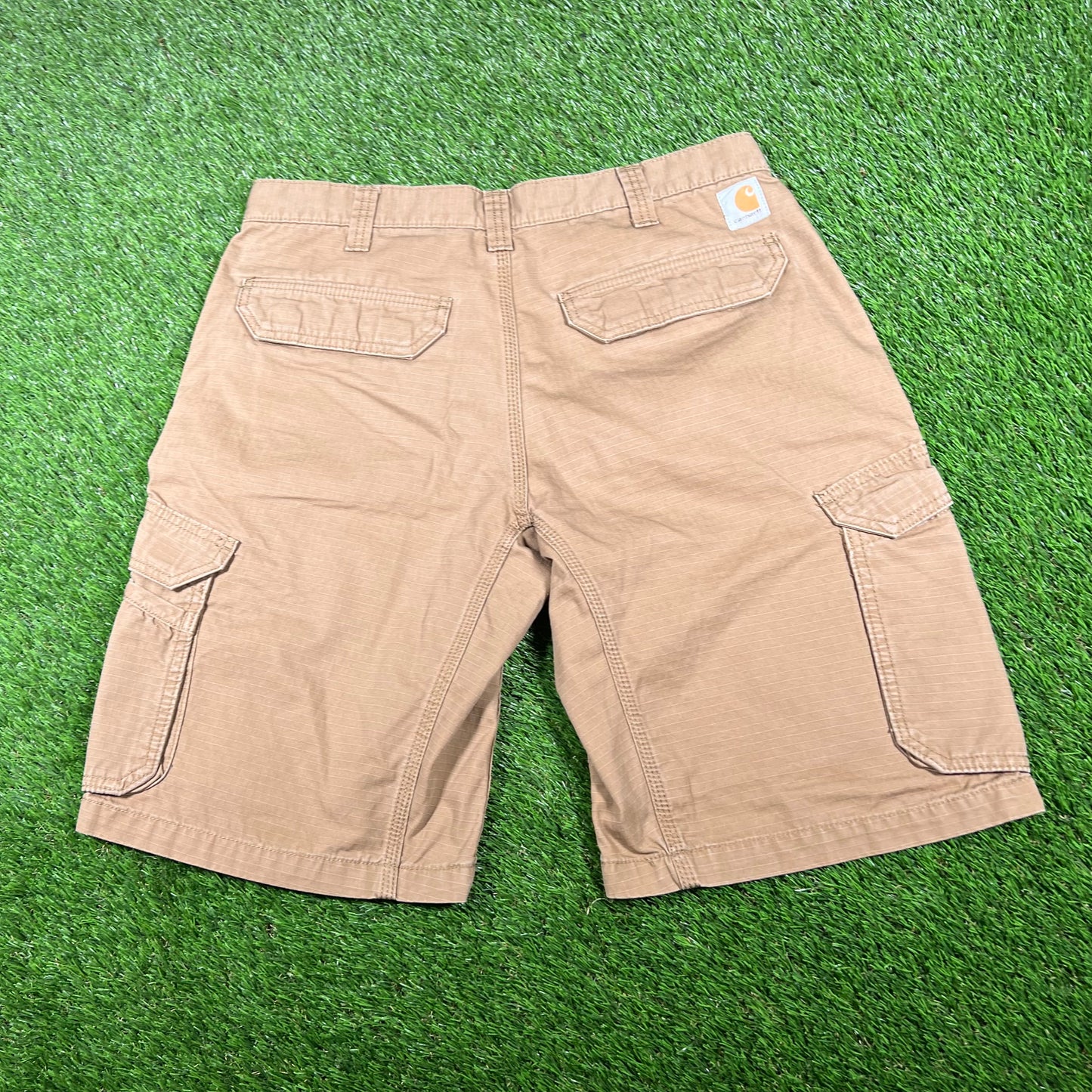 Carhartt Brown Cargo Shorts Size 34 USED v16869