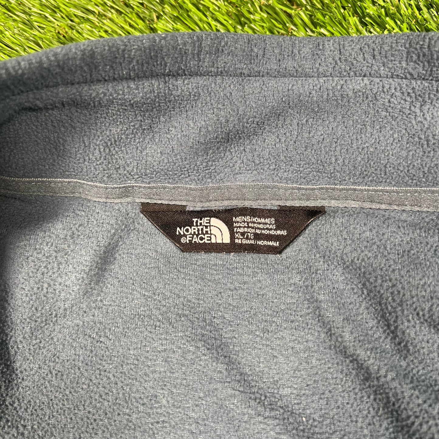 North Face Light Blue Quarter-Zip Fleece SIze XL USED v17899