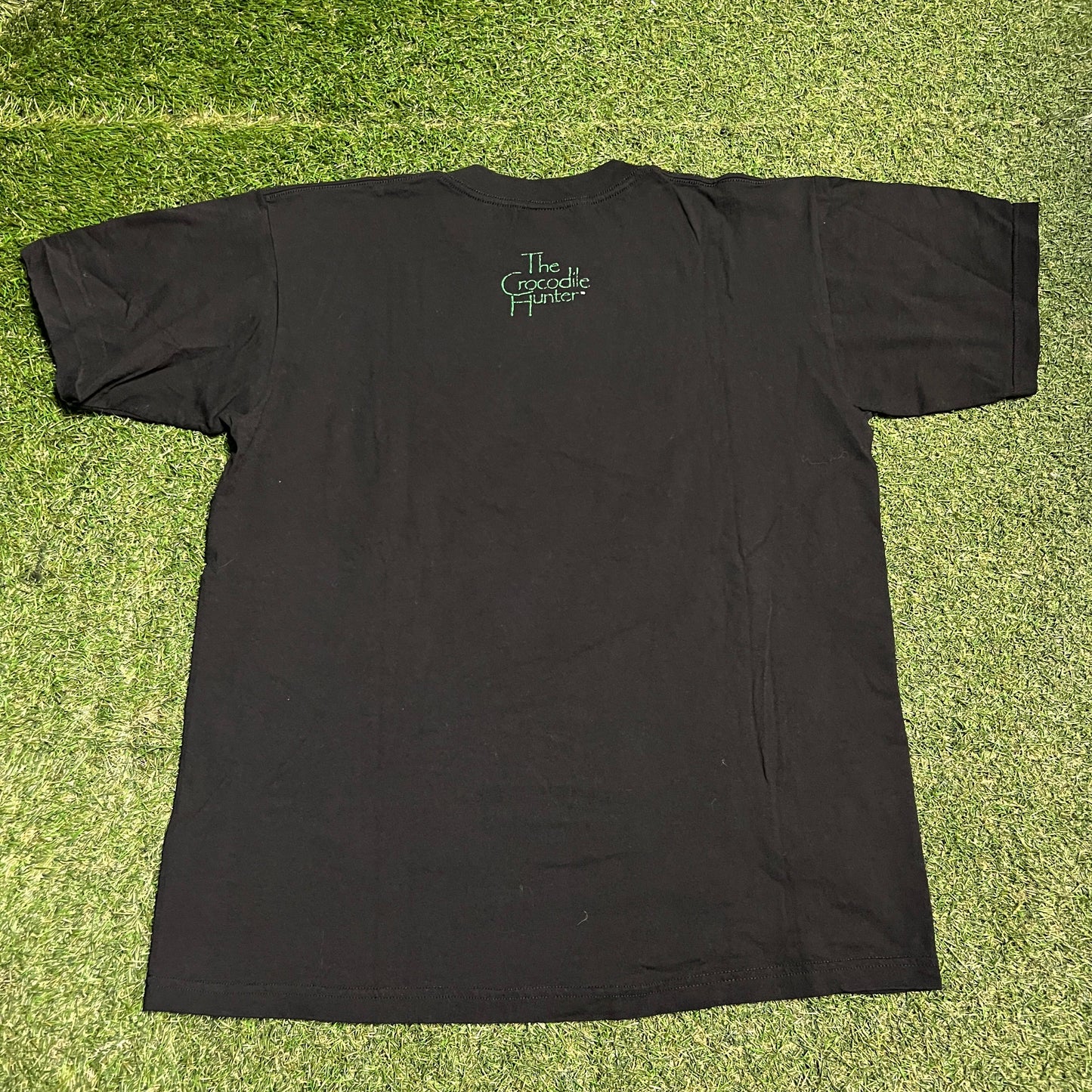 1999 The Crocodile Hunter Steve Irwin Black Tee Size XL USED v16062