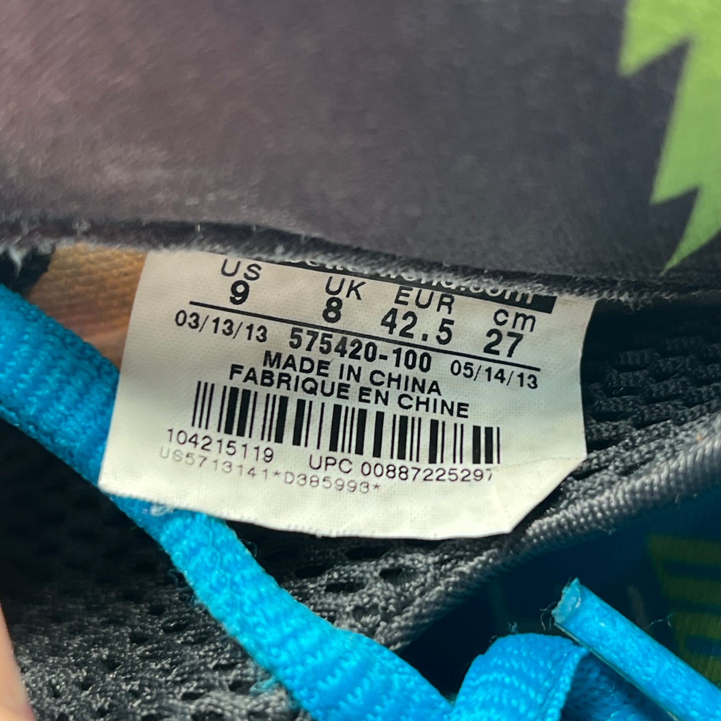 Nike Foamposite One Weatherman (2013) Size 9 USED s17692