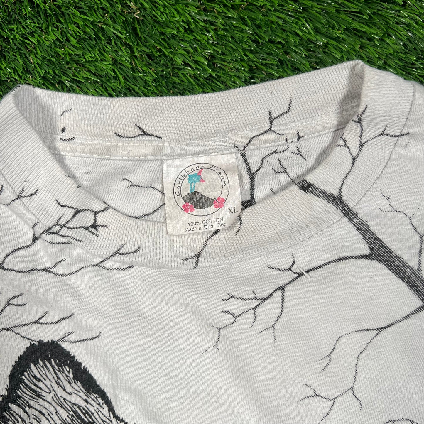 1990s Nature Wolf AOP Size XL USED v18566