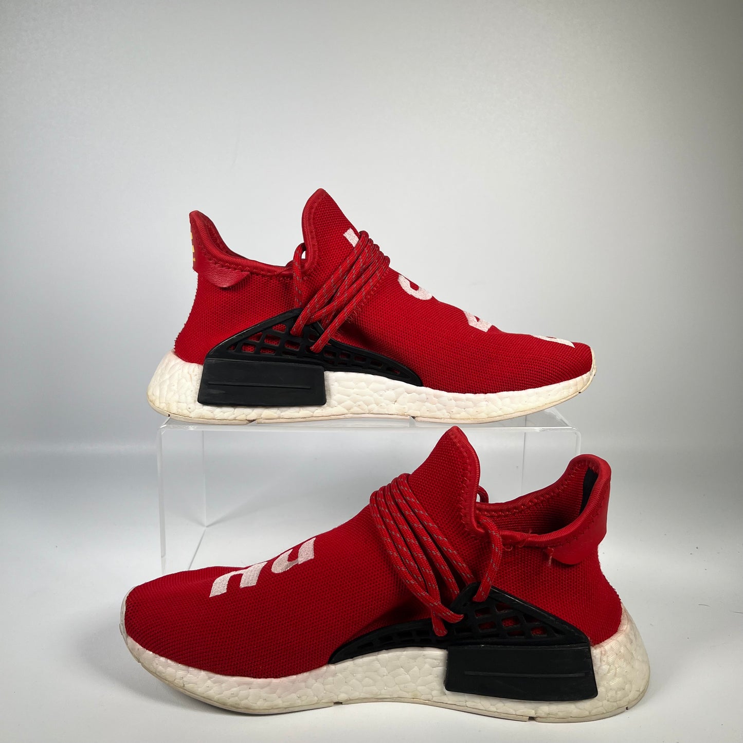 Adidas Pharrell Human Race Red (2016) Size 7.5 USED s6247