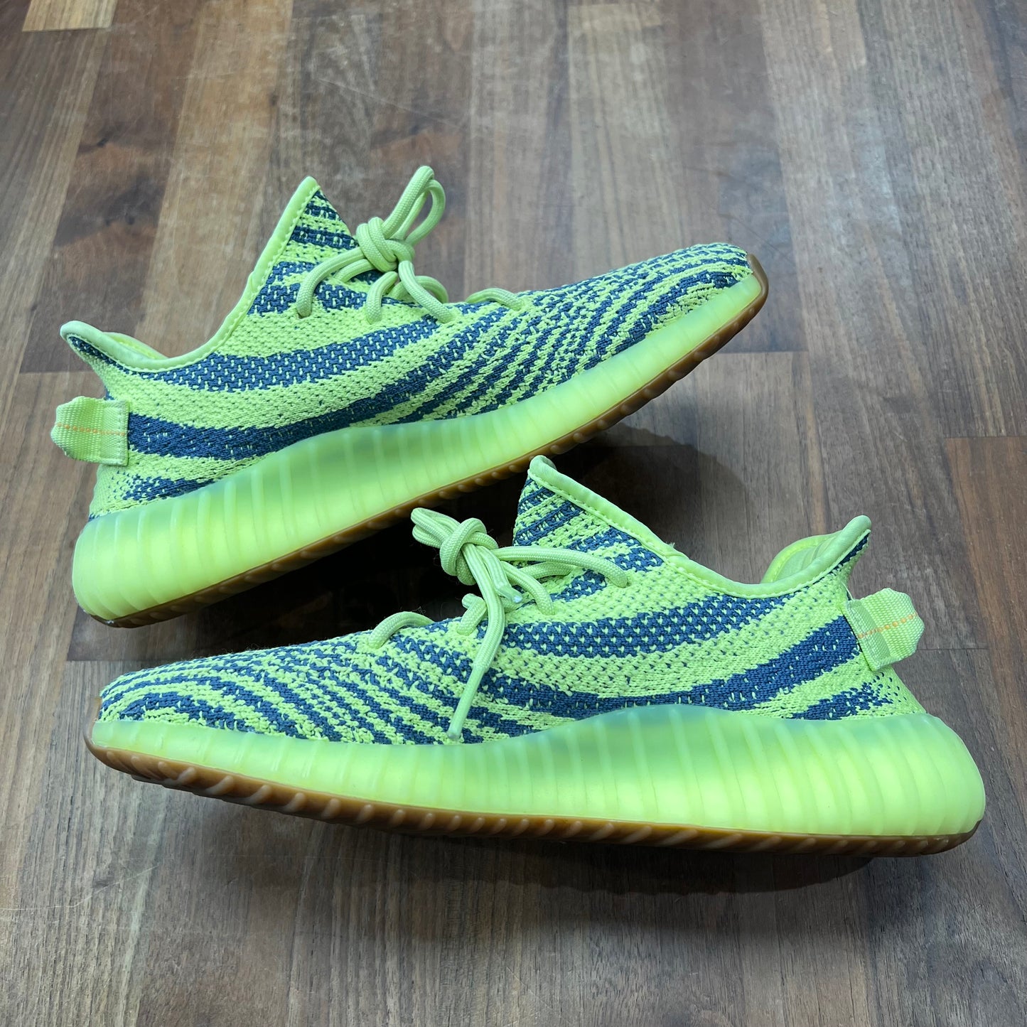 Adidas Yeezy Boost 350 V2 Semi Frozen Yellow Size 8 USED s17090