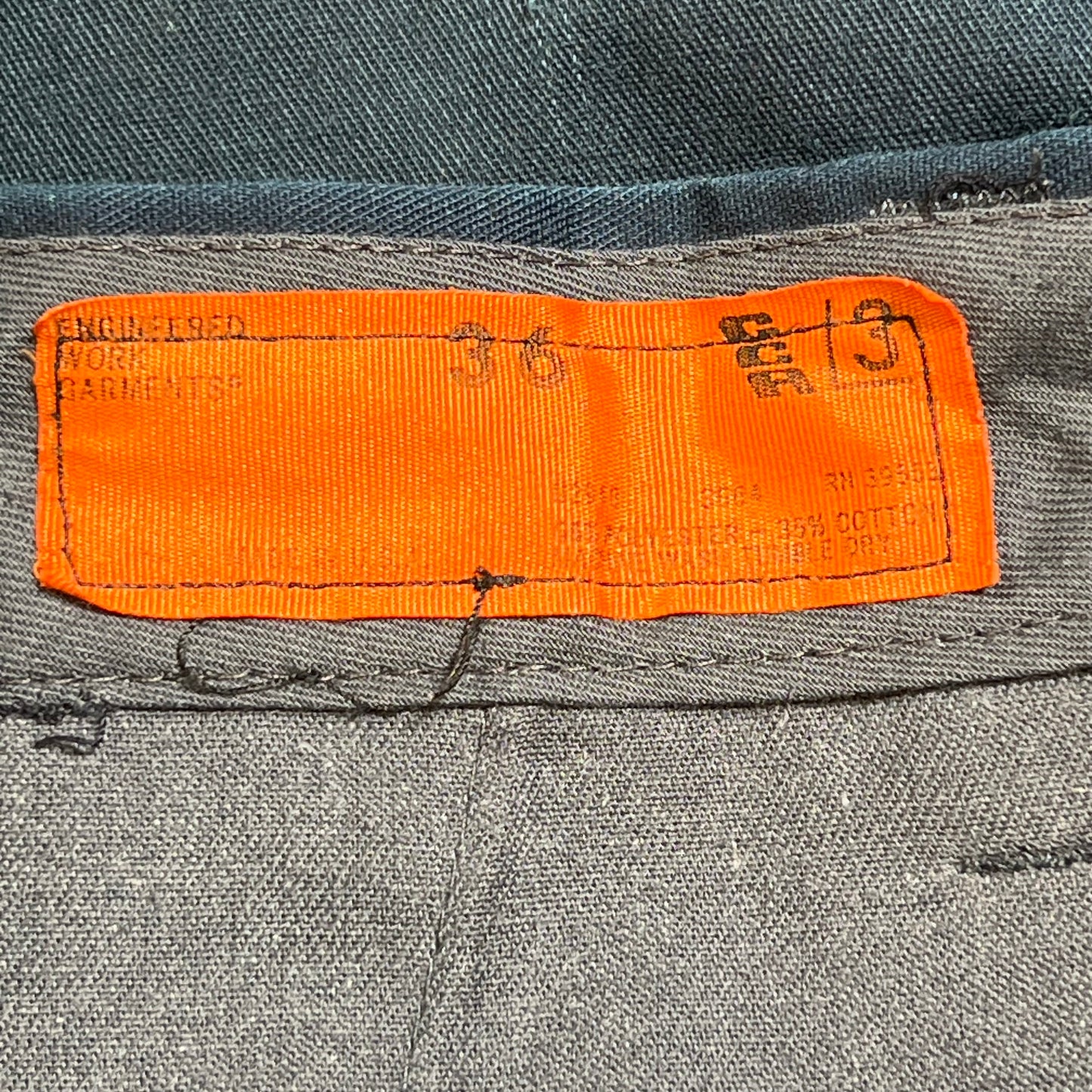 1990s CCS Navy Blue Work Wear Pants Size 36 USED v16528