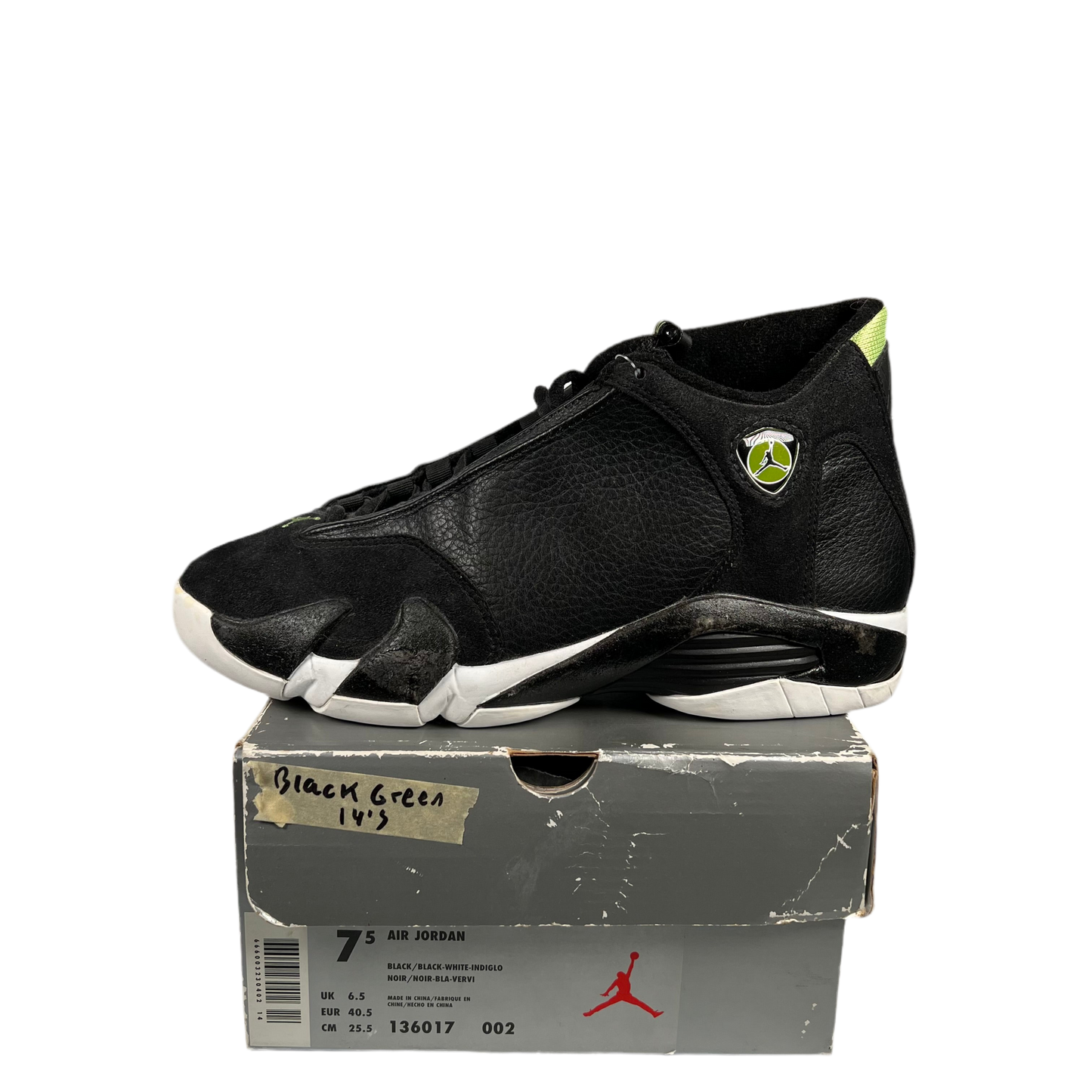 Jordan 14 Indiglo (1999) Size 7.5 USED s1392