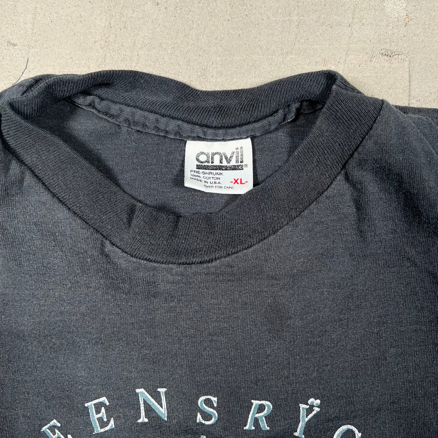 1991 Queensryche Empire Black Tee Size XL USED v19233
