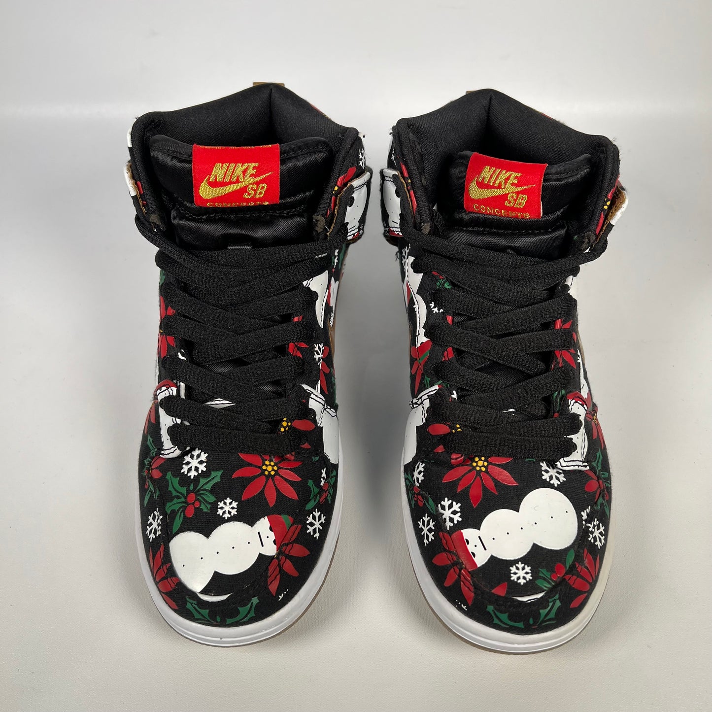 Nike SB High Black Ugly Christmas Sweaters 2013 Size 6 USED s1571
