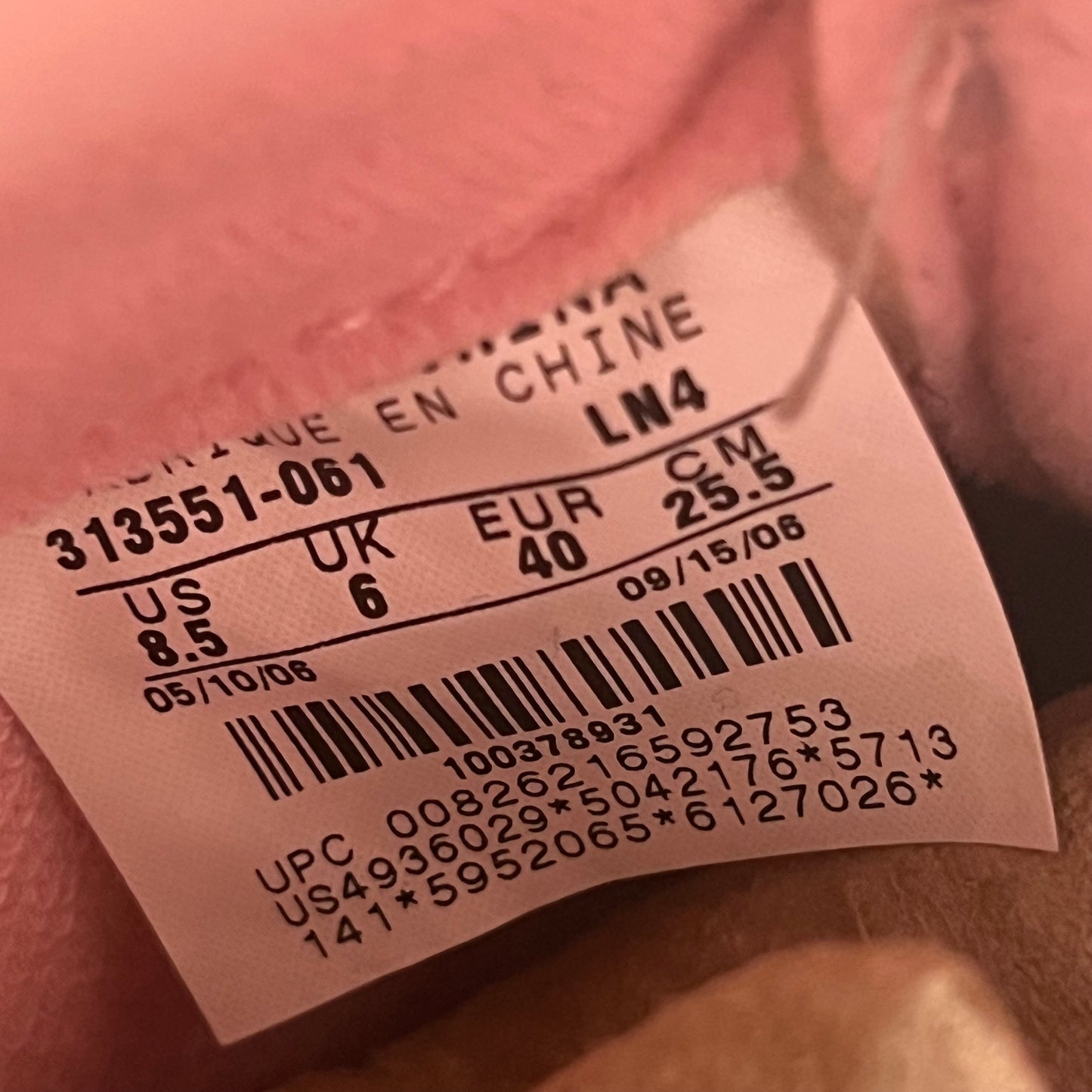 Jordan 5 Stealth Shy Pink (2006) Size 7m / 8.5w USED s20550