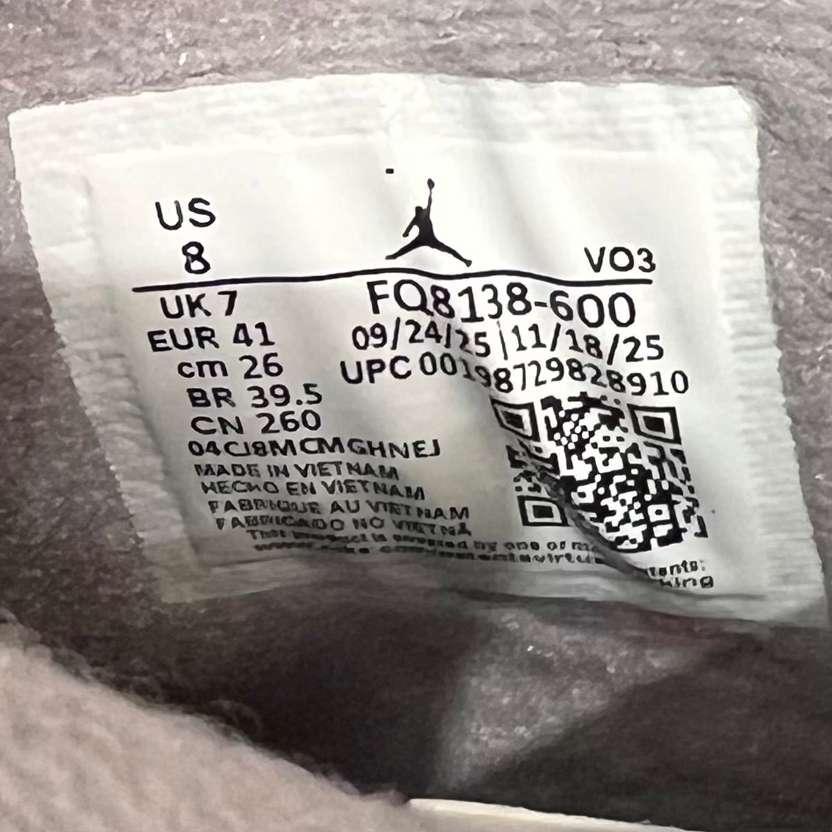 Jordan 4 Toro Bravo (2026) Size 8 NEW s23713