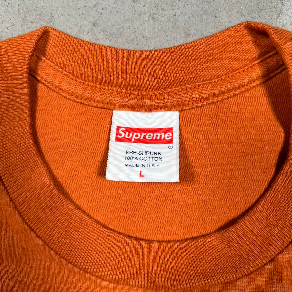 Supreme Stack (2021) Rust Brown Tee Size Large USED x18446