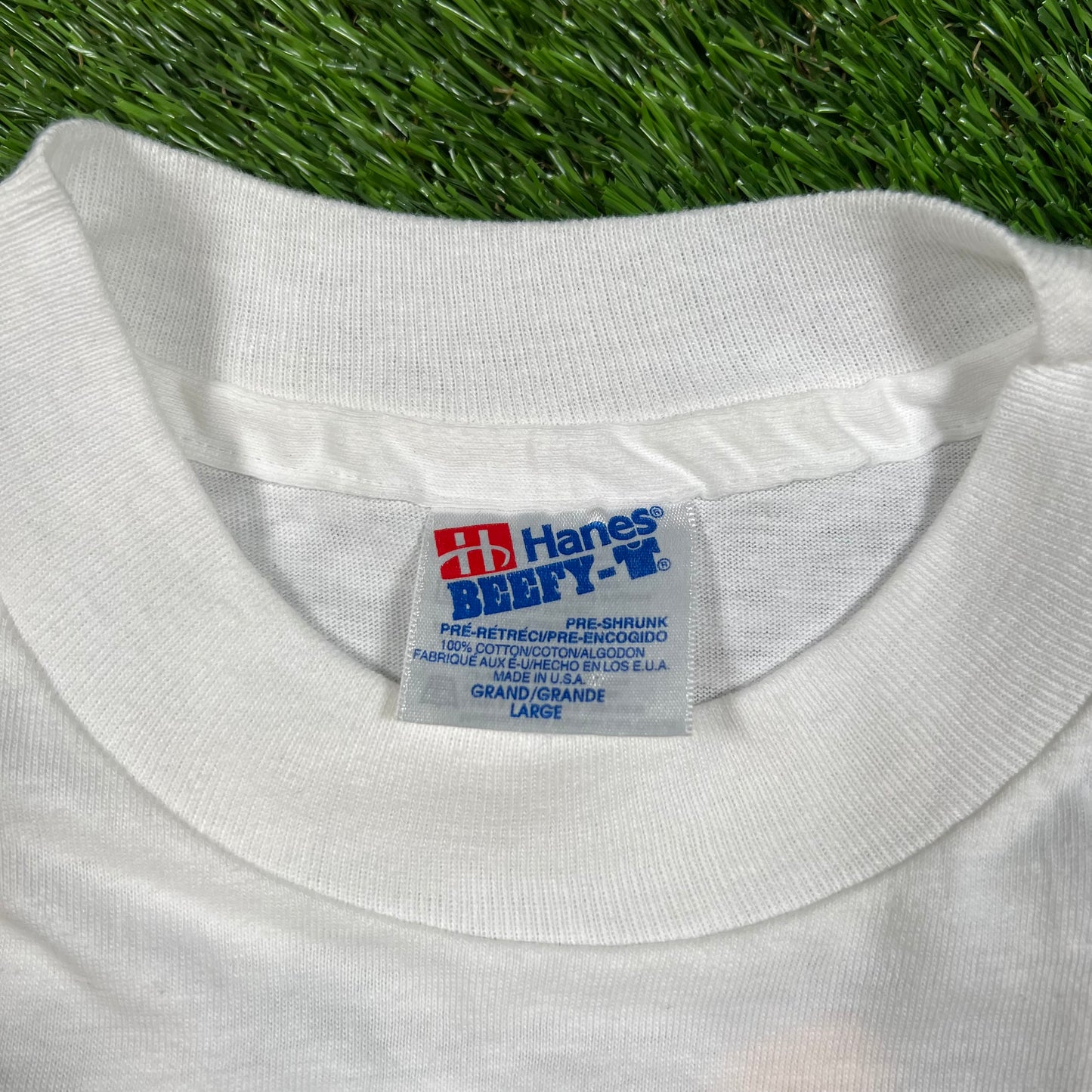 1992 U2 Outside Broadcast Tour White Tee Size Large USED v16612
