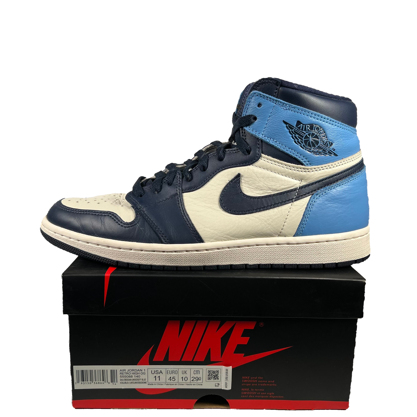 Jordan 1 High Obsidian (2019) Size 11 USED s18778