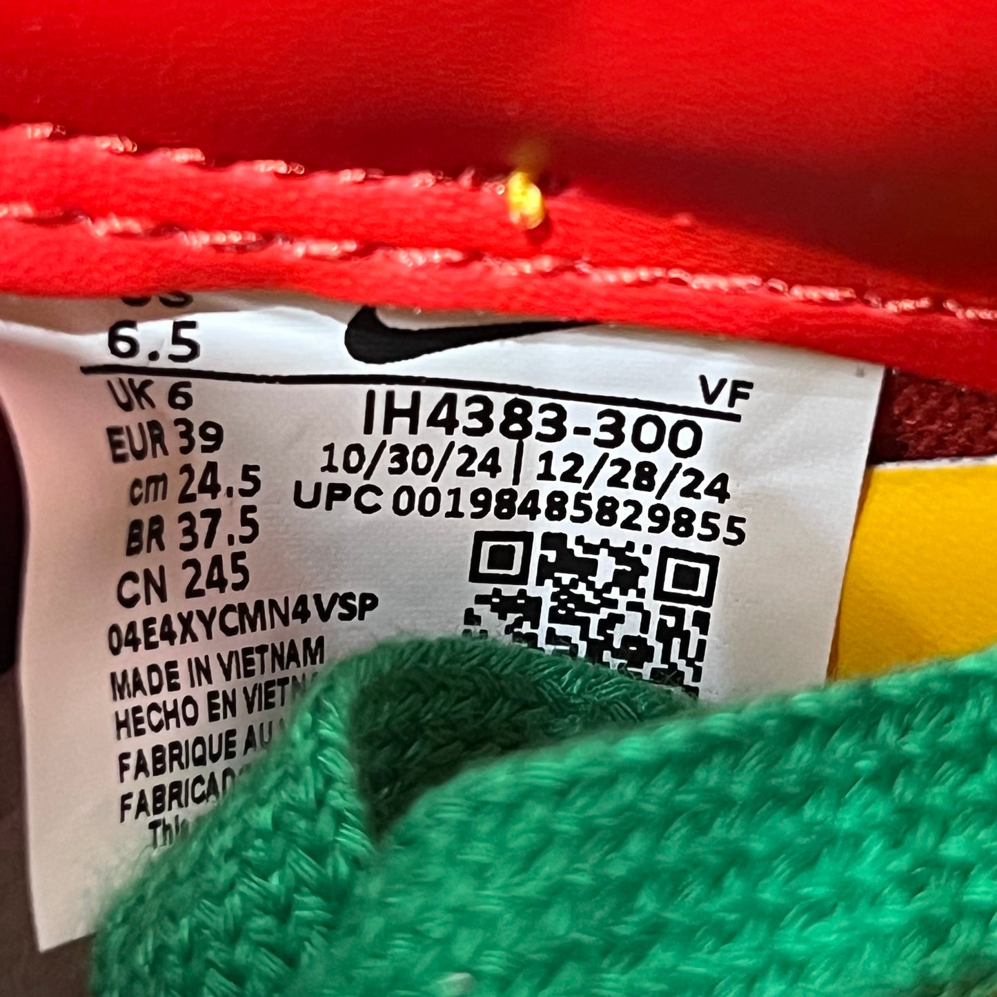 Nike Air Fore 1 Lil Yachty Concrete Boys Lucky Green (2025) Size 6.5 NEW s20100