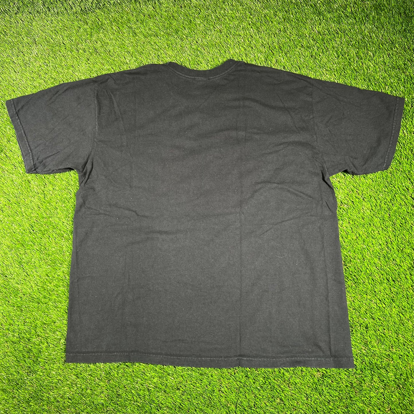 Y2K Nike Glitter Center Swoosh Black Tee Size Large USED v16781