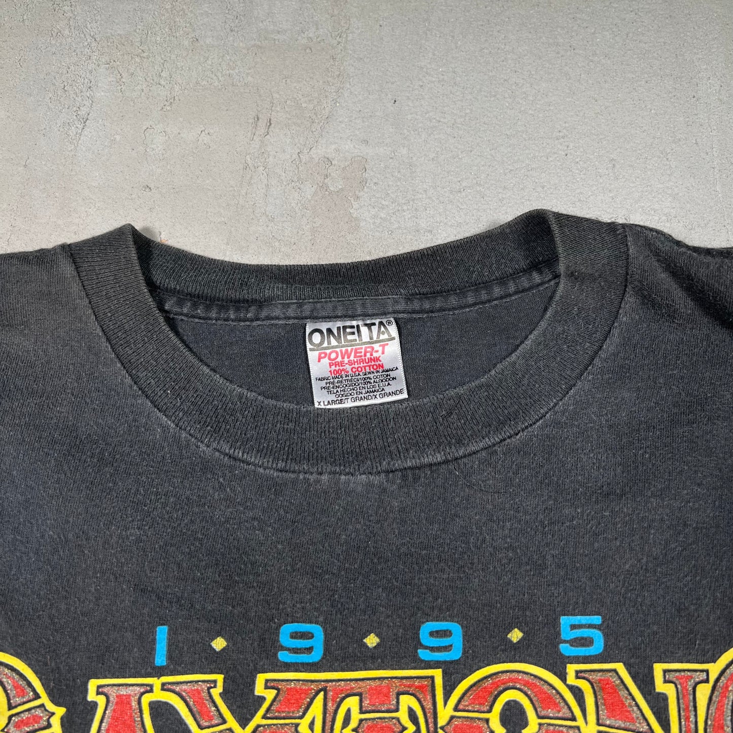 1995 Daytona Bike Week Tradition Black Tee Size XL USED v19084