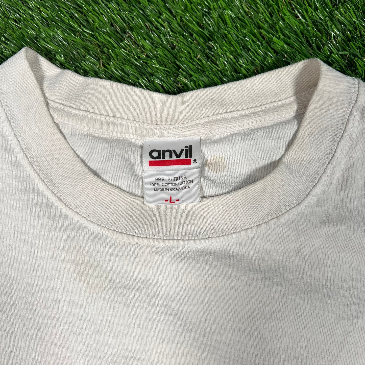 2009 Z06 Fest Racing Car White Tee Size Large USED v17887