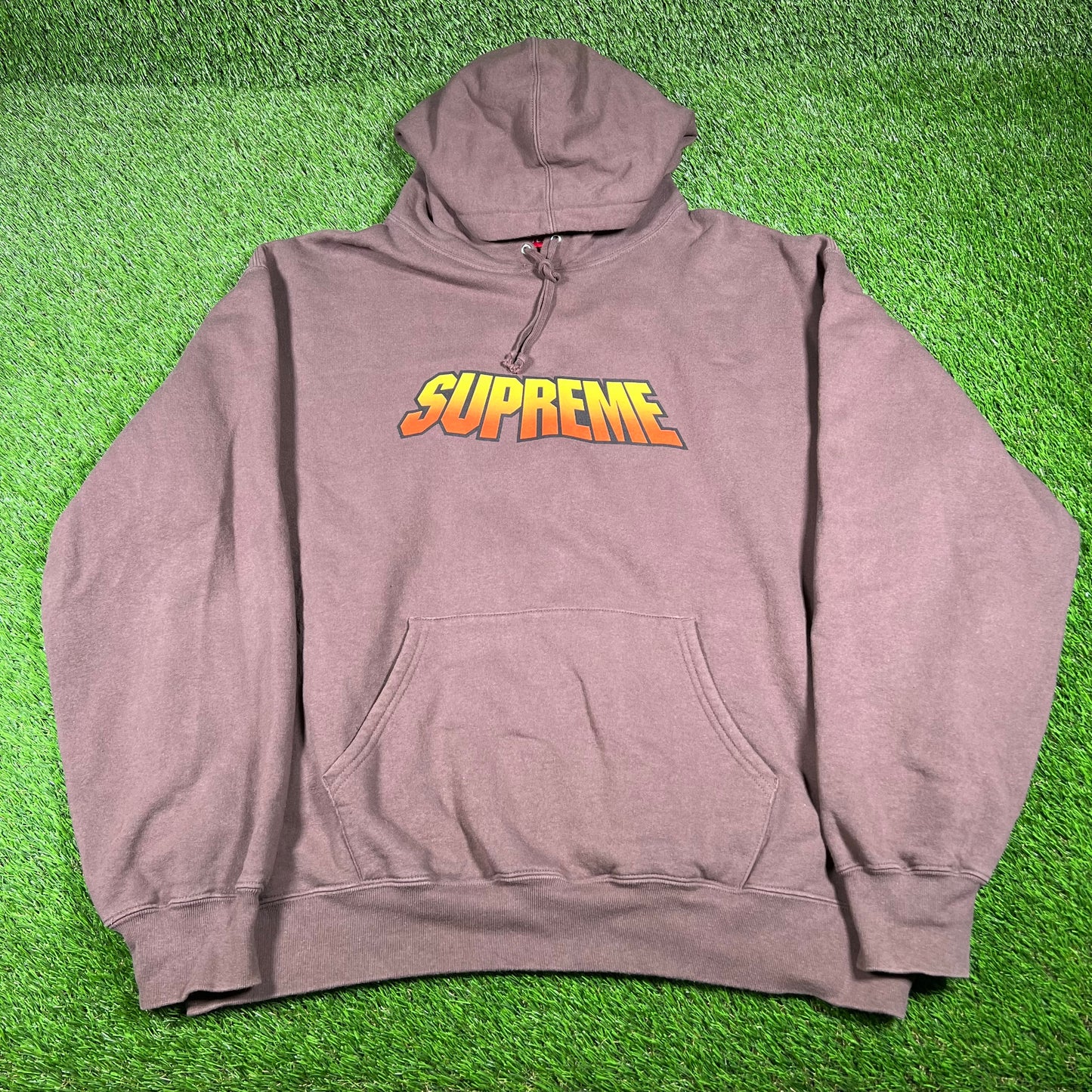 Supreme Gradient 2024 Brown Hoodie Size XXL USED x14422