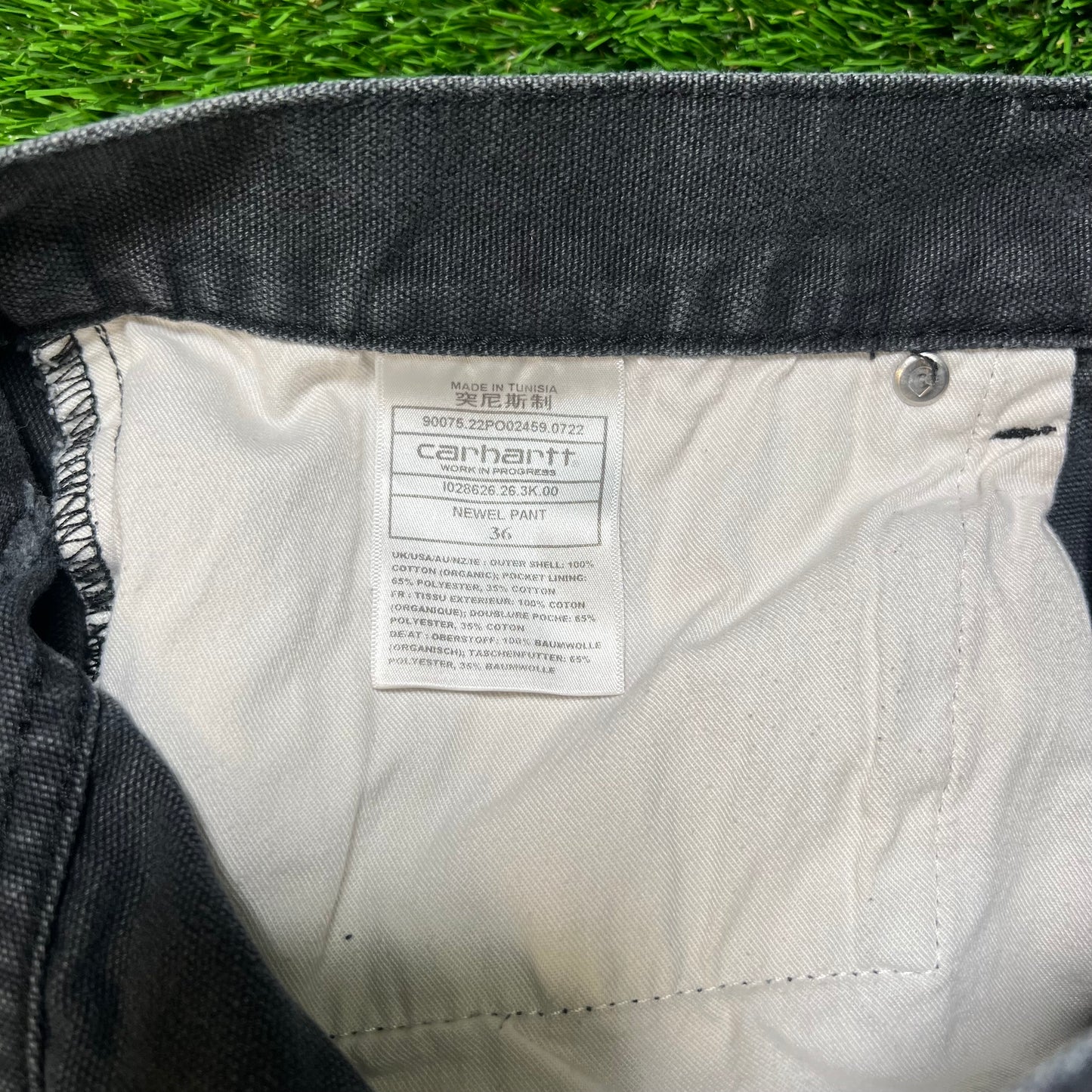 Y2K Carhartt Workwear Dark Navy Denim Pants Size 36 USED v18709